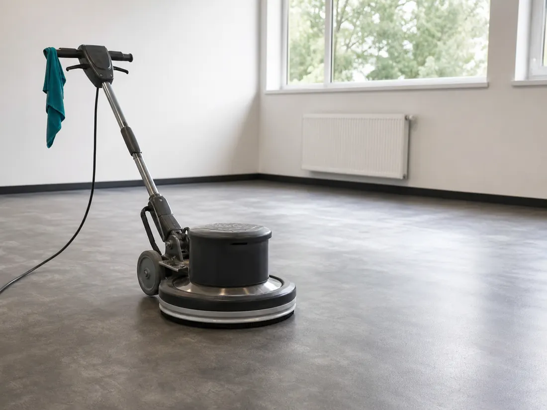 Maschine zur gründlichen Pflege eines Gewerbebodens