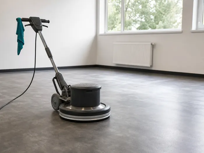 Maschine zur gründlichen Pflege eines Gewerbebodens