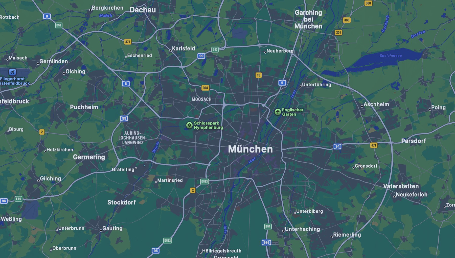 Servicegebiet München und Umgebung